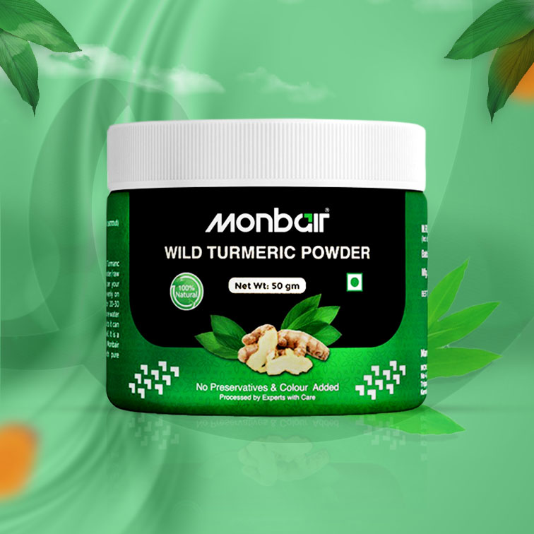 Monbair,cosmetics,cosmetics products,cosmetics bag MONBAIR Wild turmeric powder | Kasturi turmeric | kasturi haldi powder 